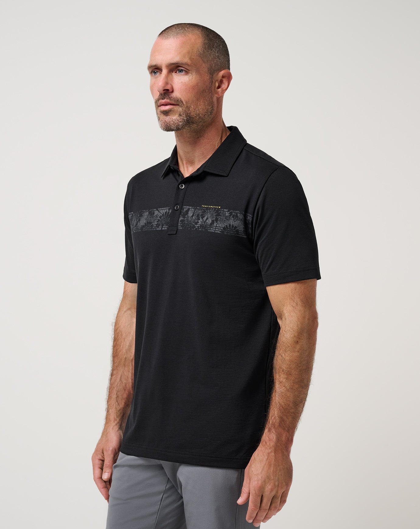 Performance Jersey Flight Polo Men|Golf/Black
