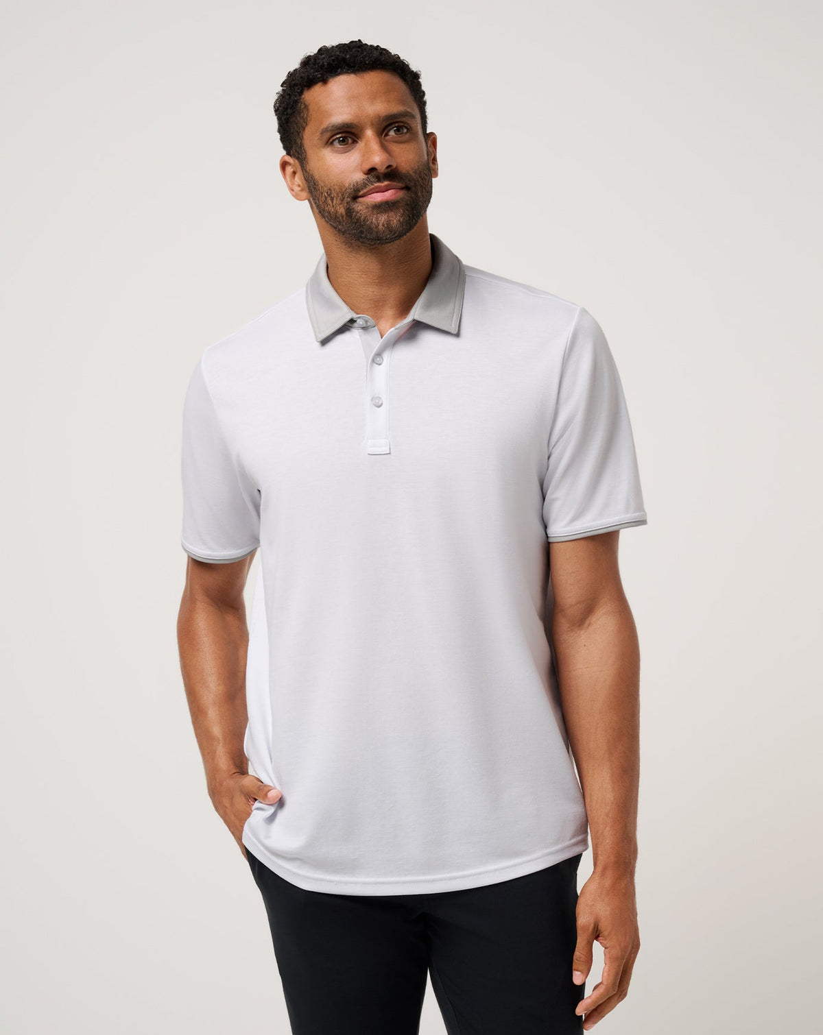 All Day Social Club Polo Men/White