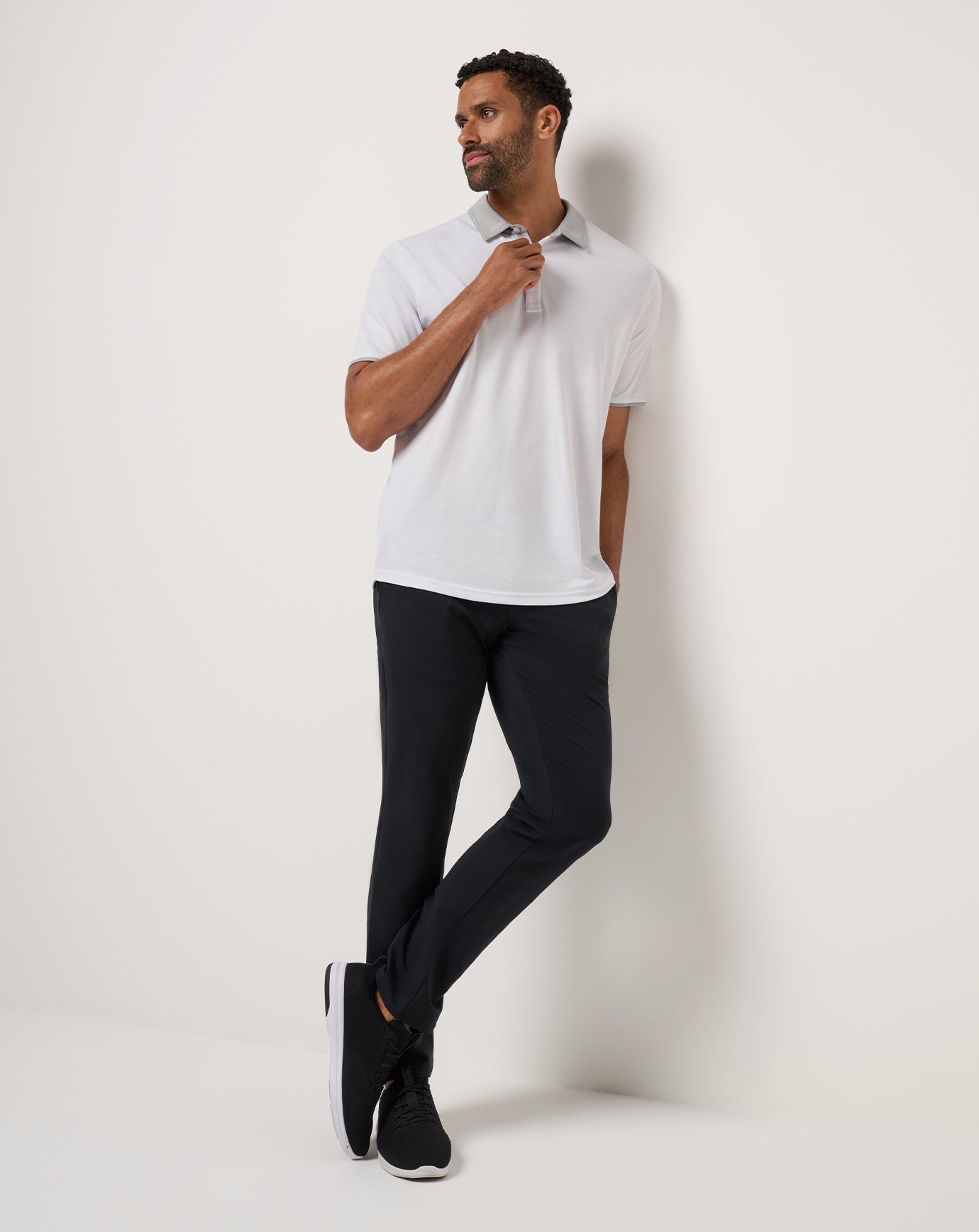 All Day Social Club Polo Men/White