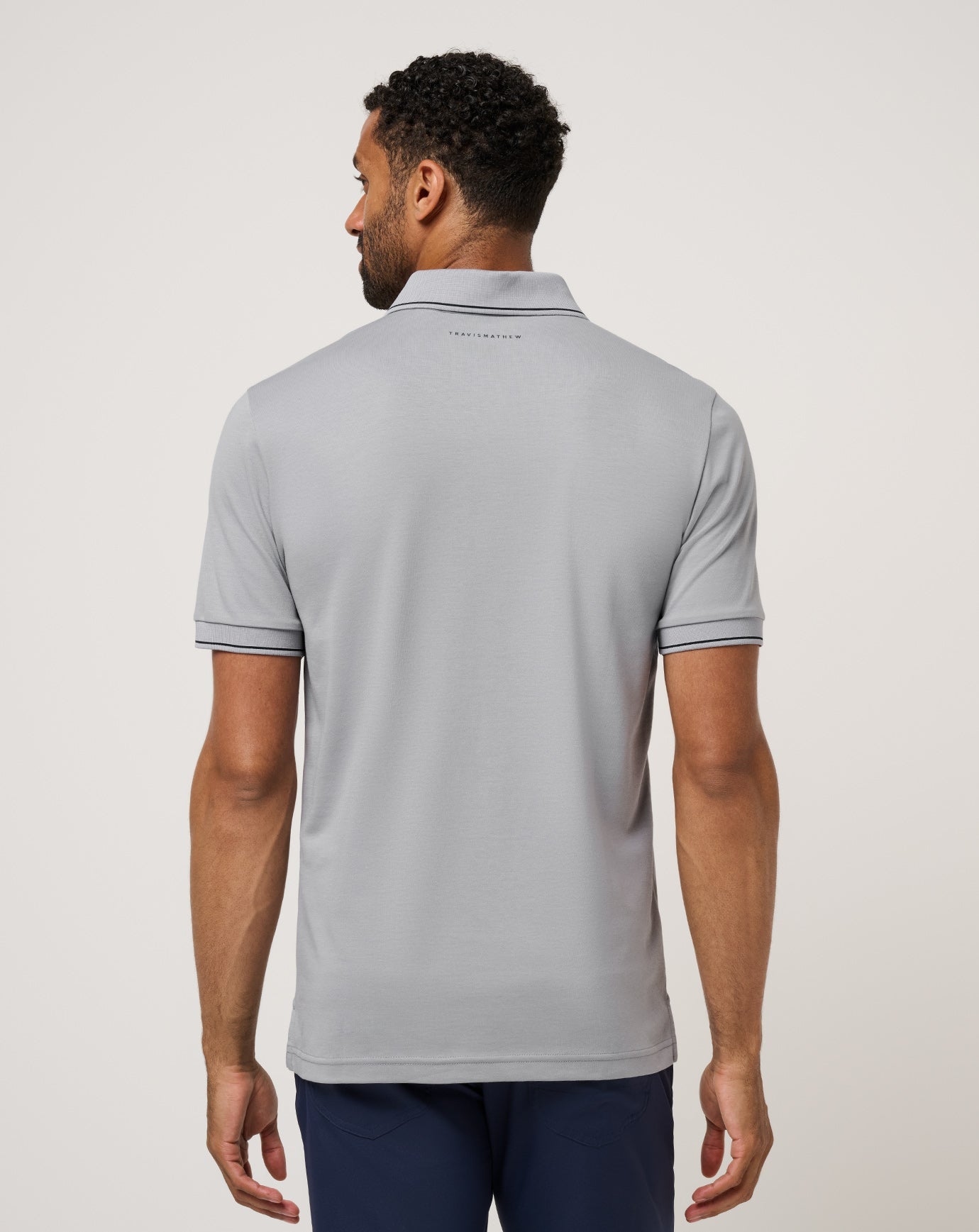 Happier Hour Polo Men/Light Grey