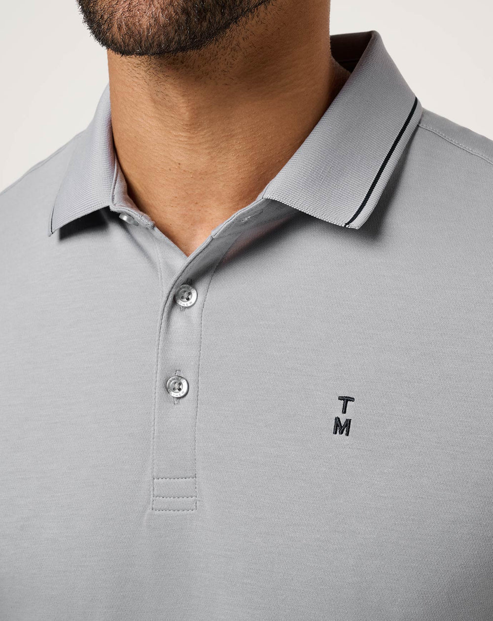 Happier Hour Polo Men/Light Grey