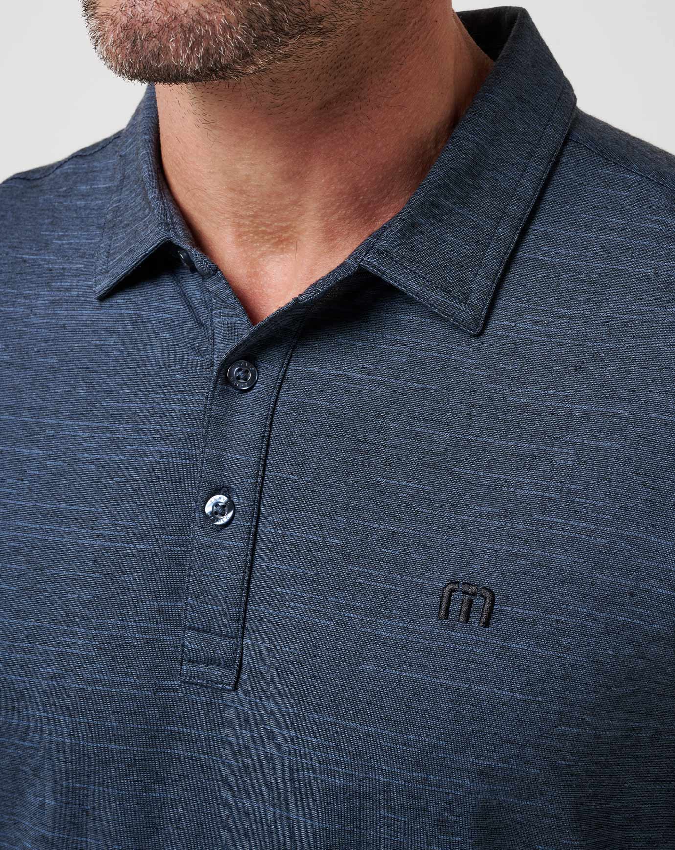 The Heater Polo Men|Golf/Vintage Indigo/Black