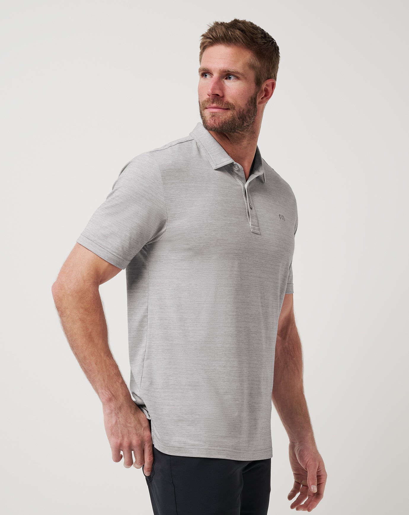 The Heater Polo Men|Golf/Heather Microchip