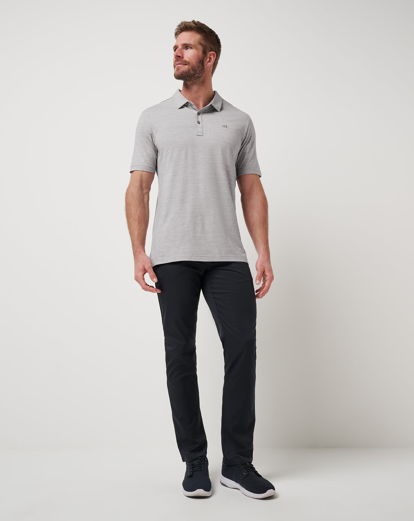 The Heater Polo Men|Golf/Heather Microchip