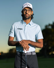 The Heater Polo Men|Golf/Heather Dream Blue