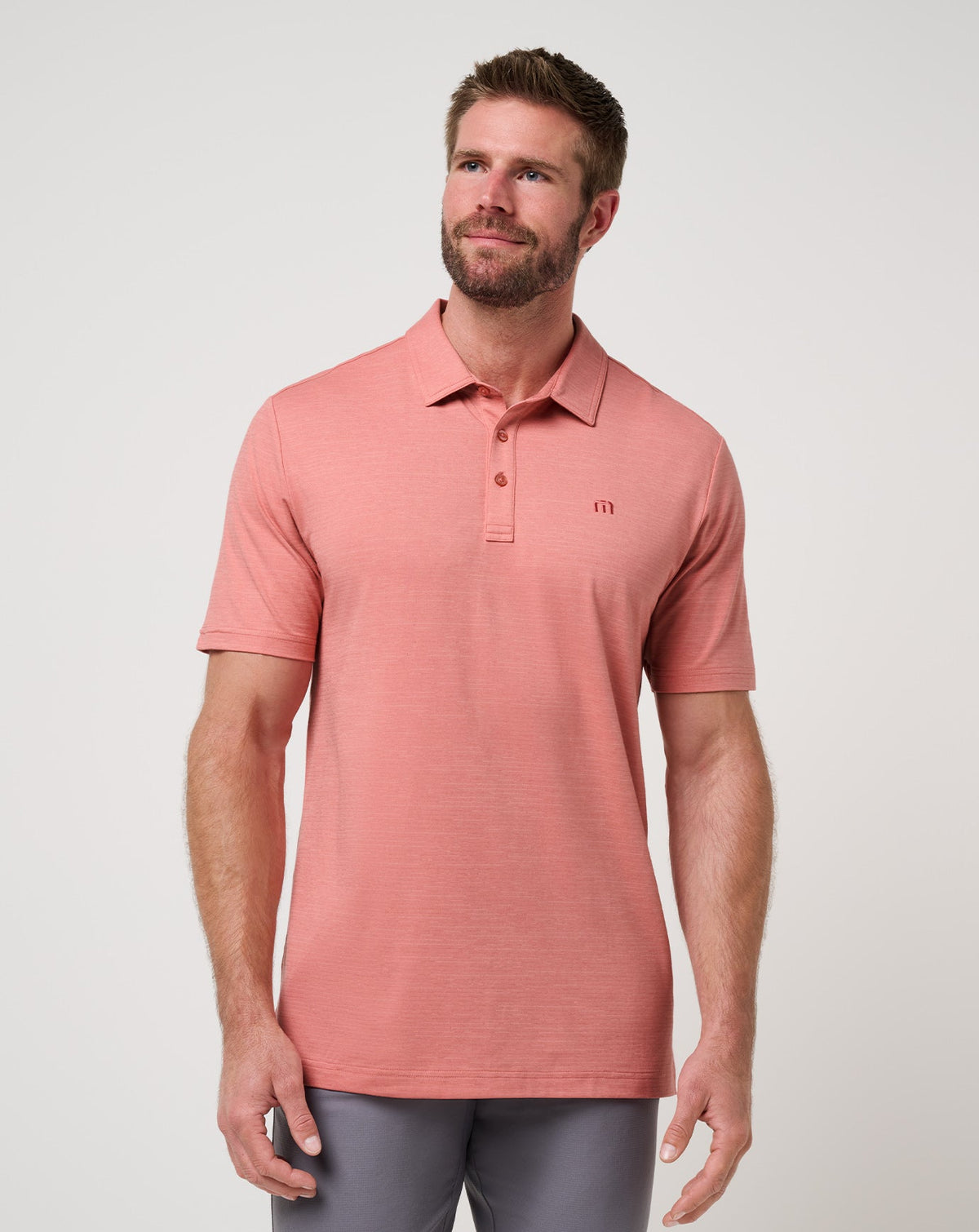 The Heater Polo Men|Golf|New/Dusty Rose