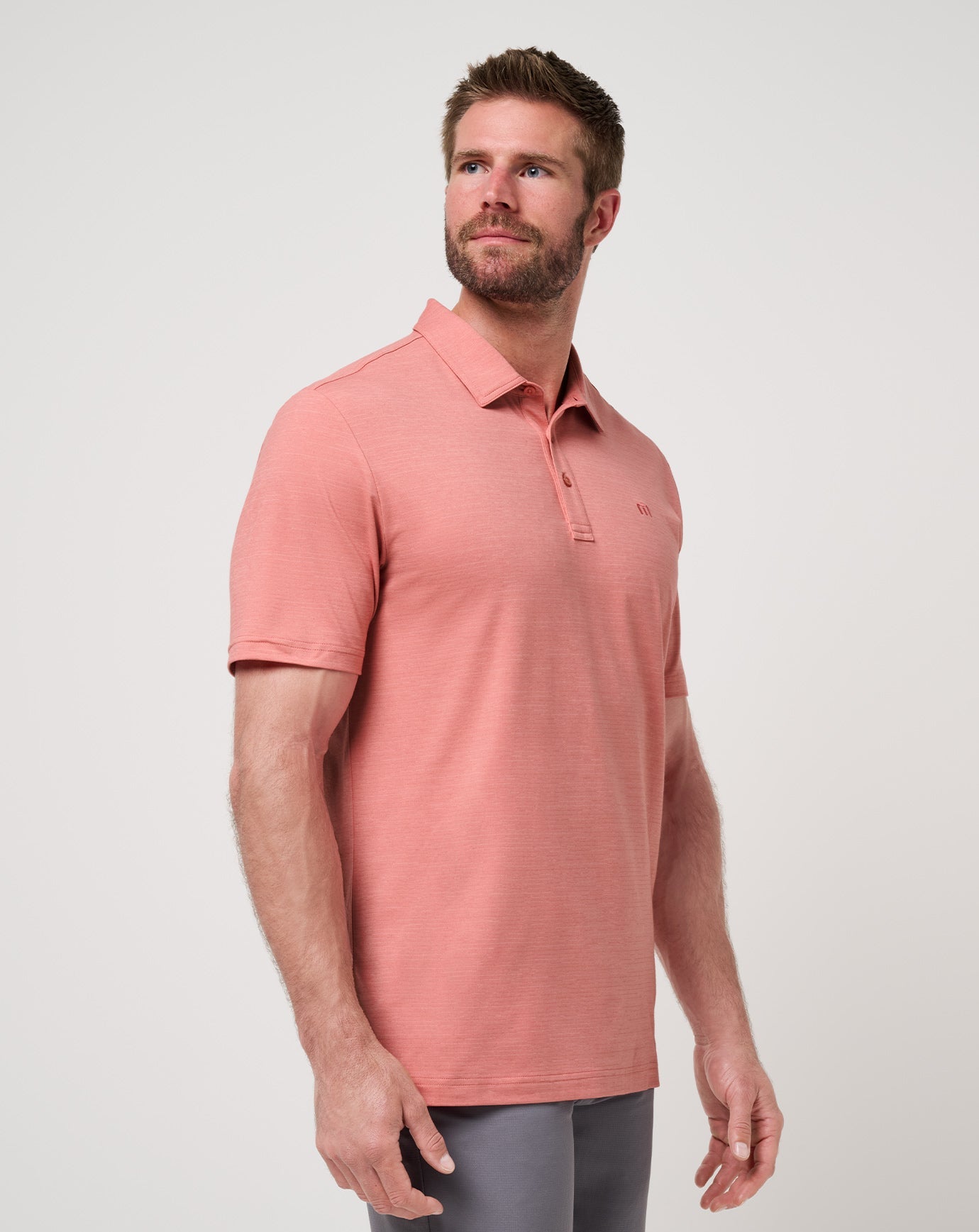 The Heater Polo Men|Golf|New/Dusty Rose
