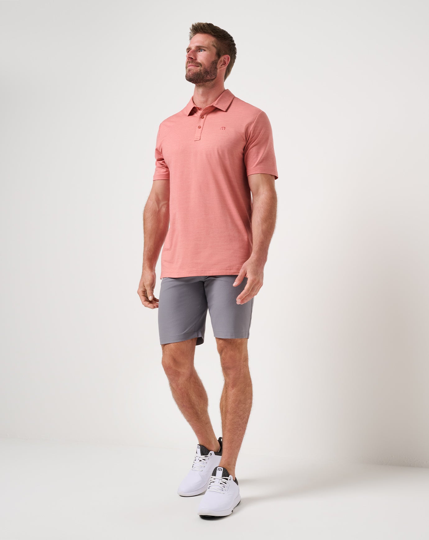 The Heater Polo Men|Golf|New/Dusty Rose