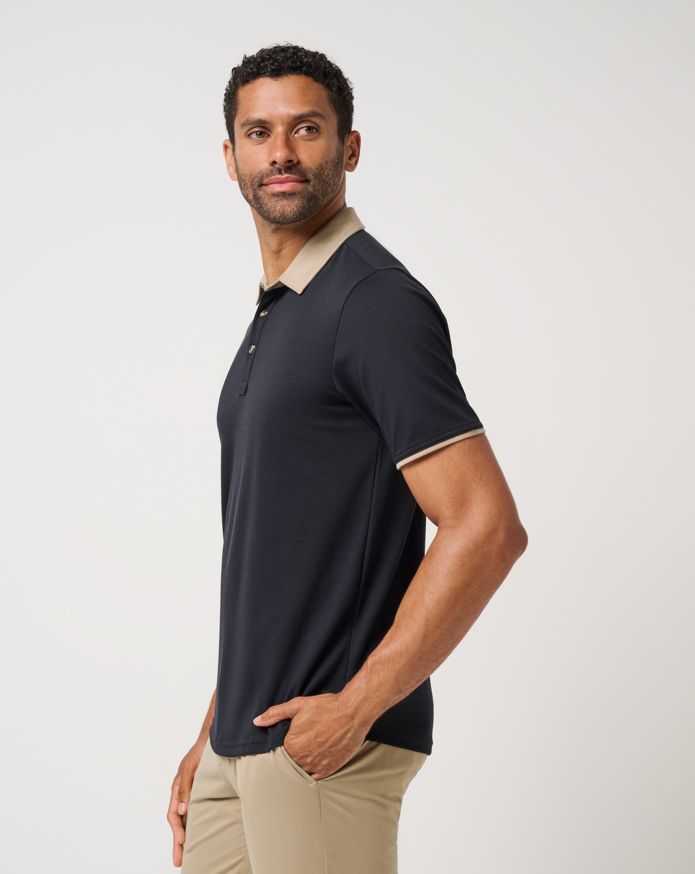 All Day Social Club Polo Men/Black