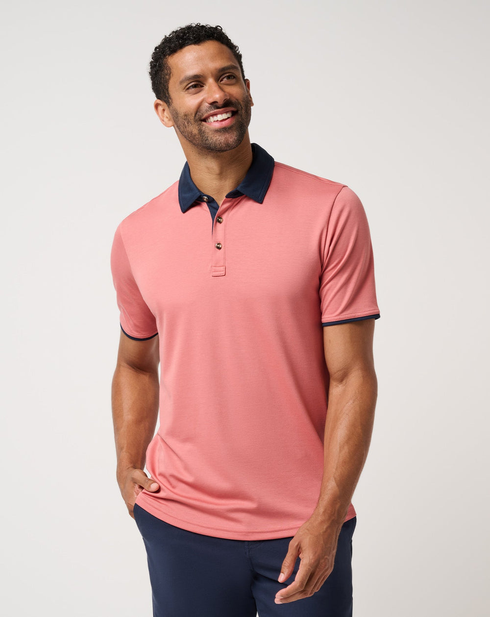 All Day Social Club Polo Men/Brick Dust