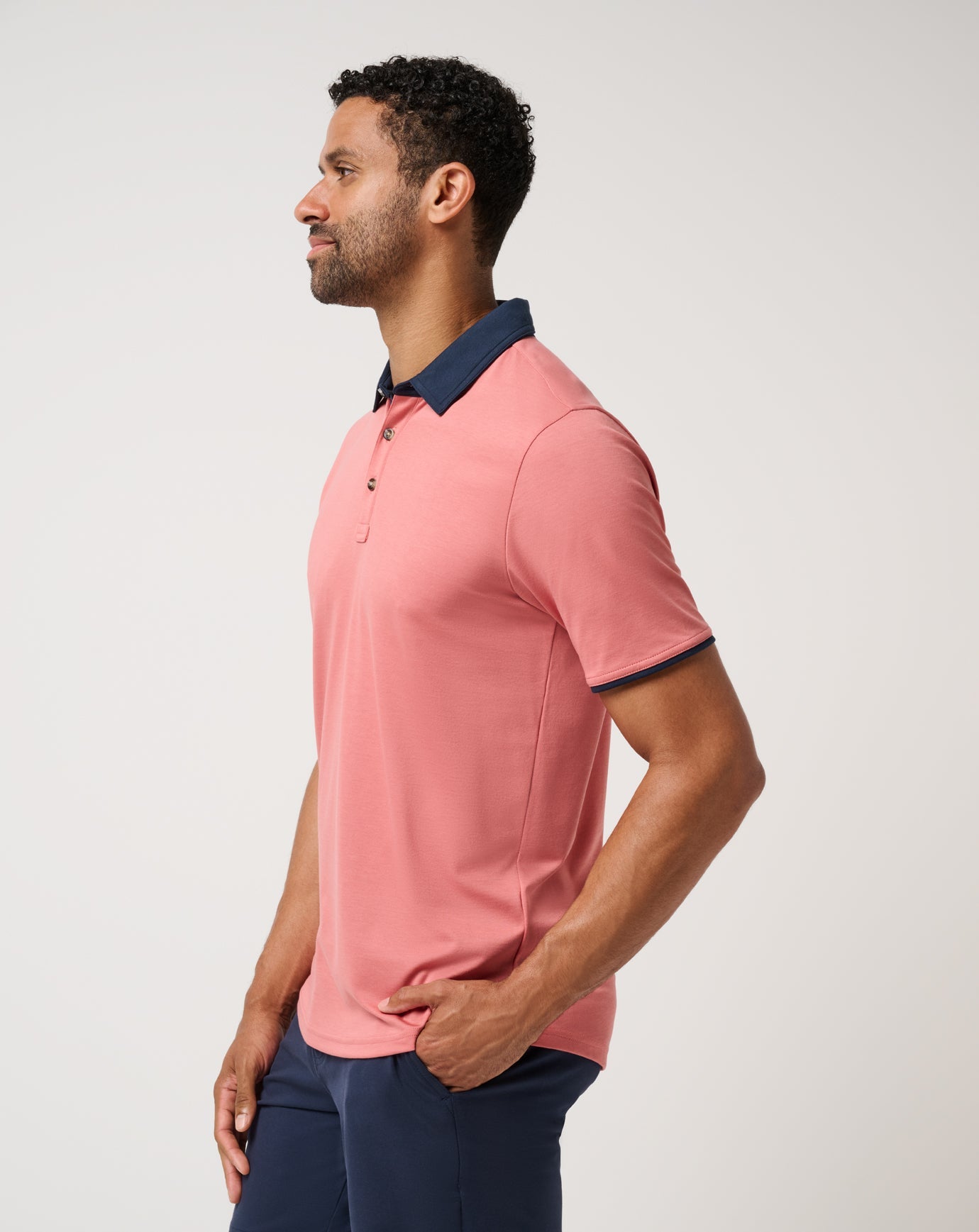 All Day Social Club Polo Men/Brick Dust