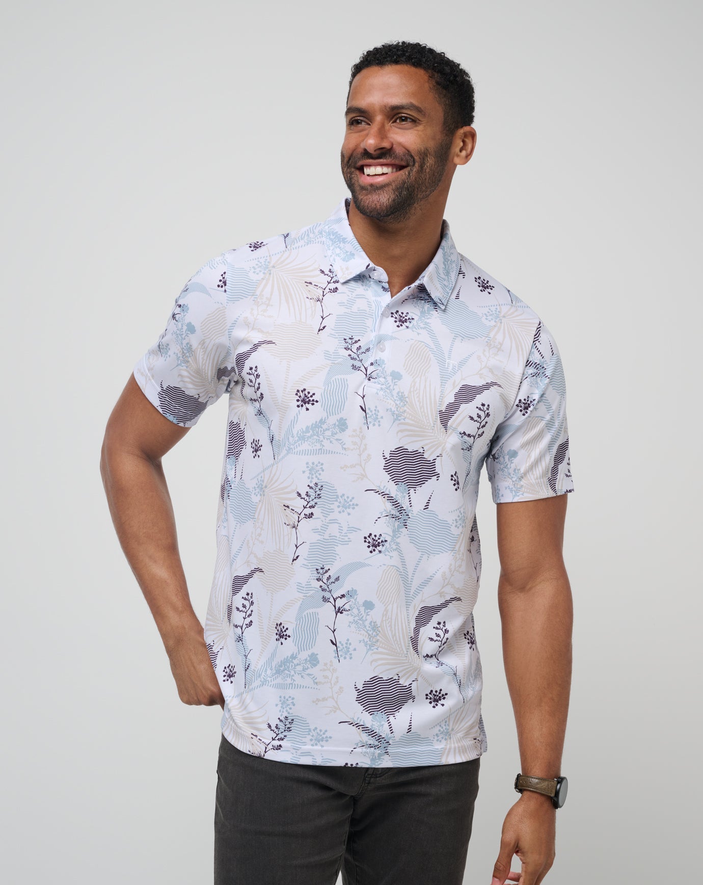 Tropical Fusion Polo Men/White
