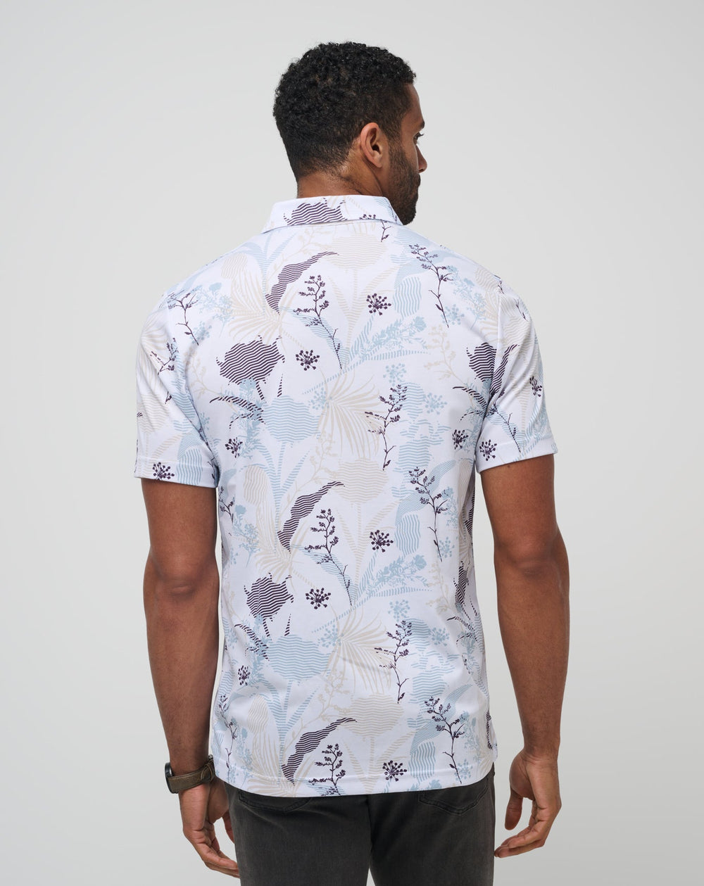 Tropical Fusion Polo Men/White