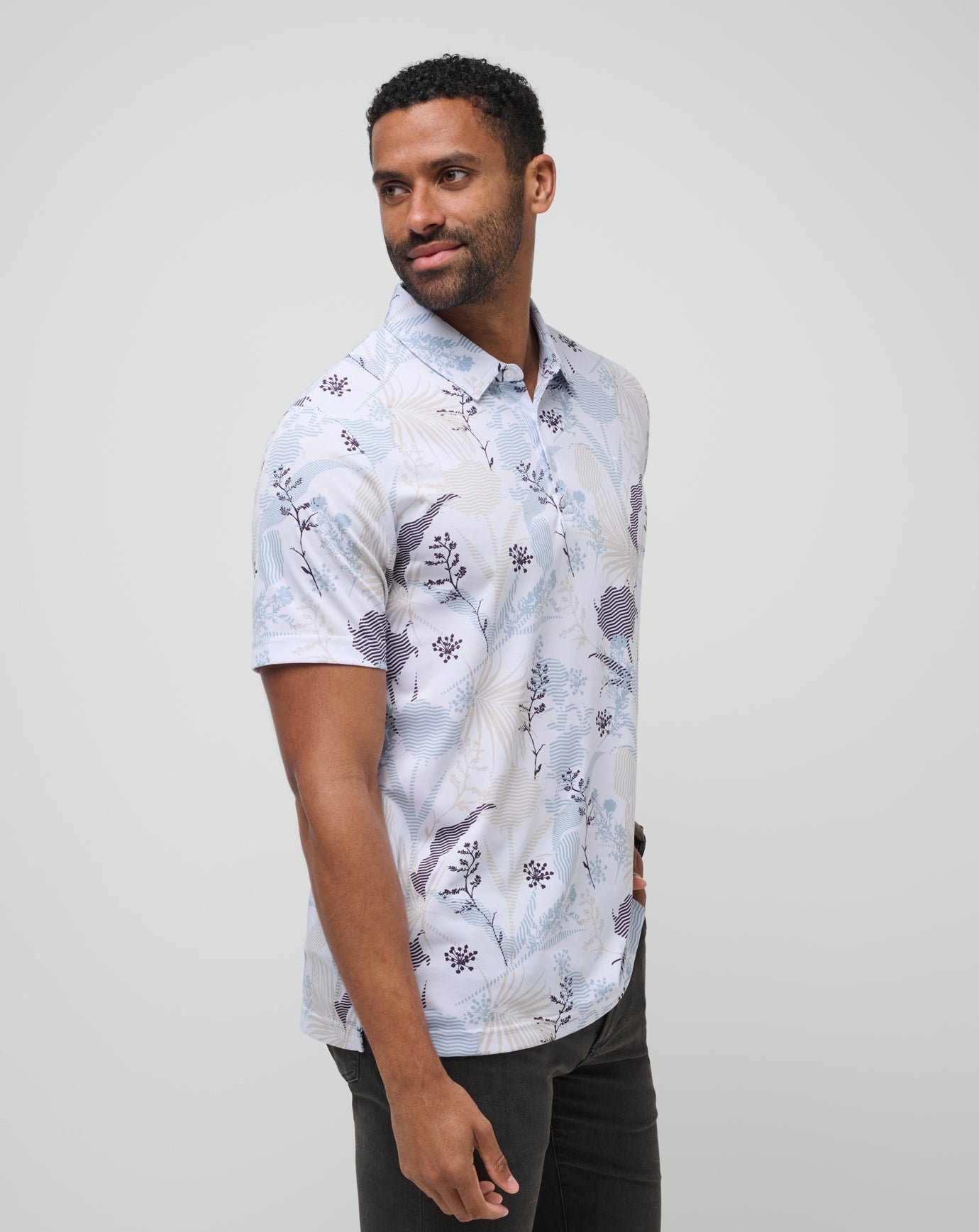 Tropical Fusion Polo Men/White