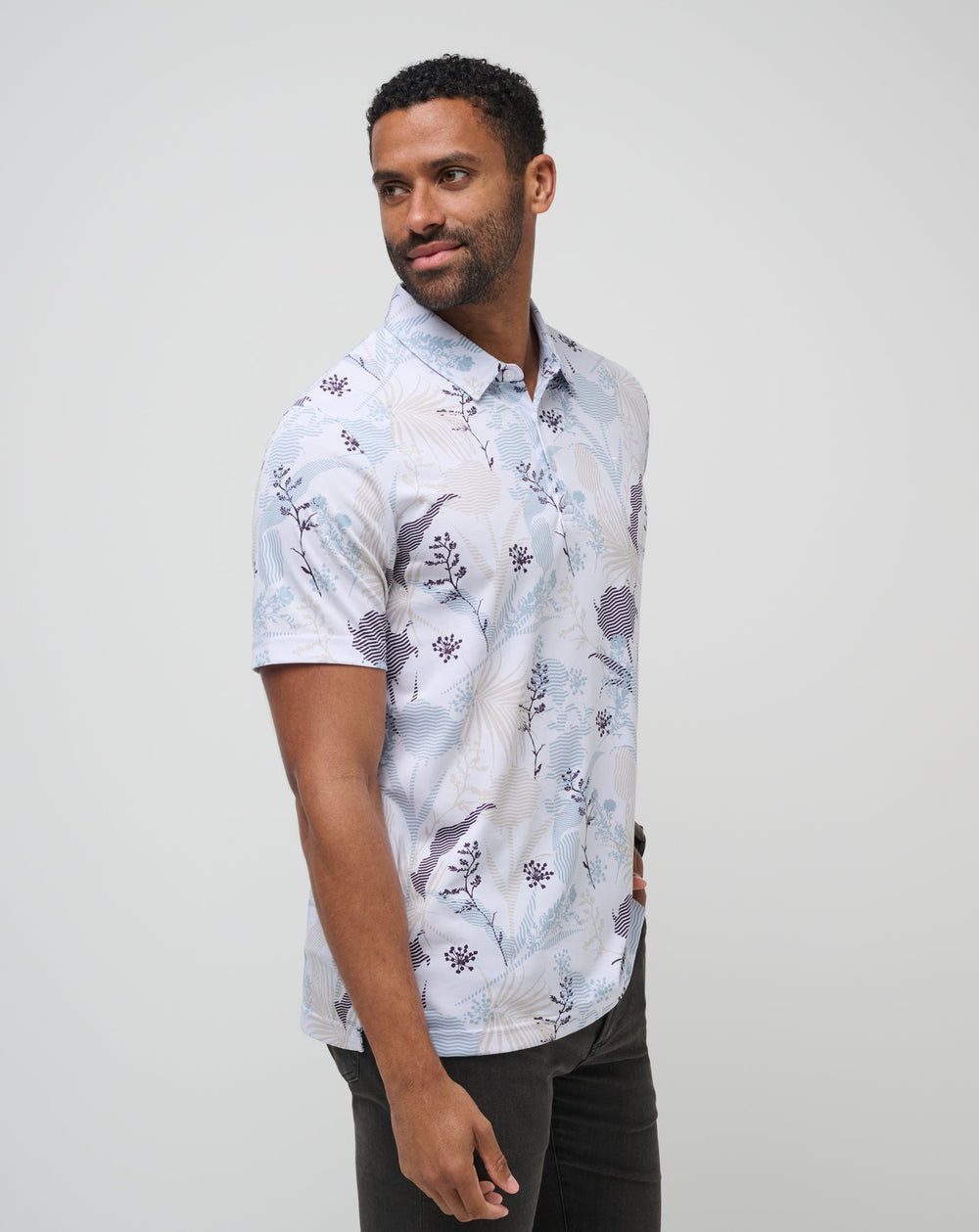 Tropical Fusion Polo Men/White