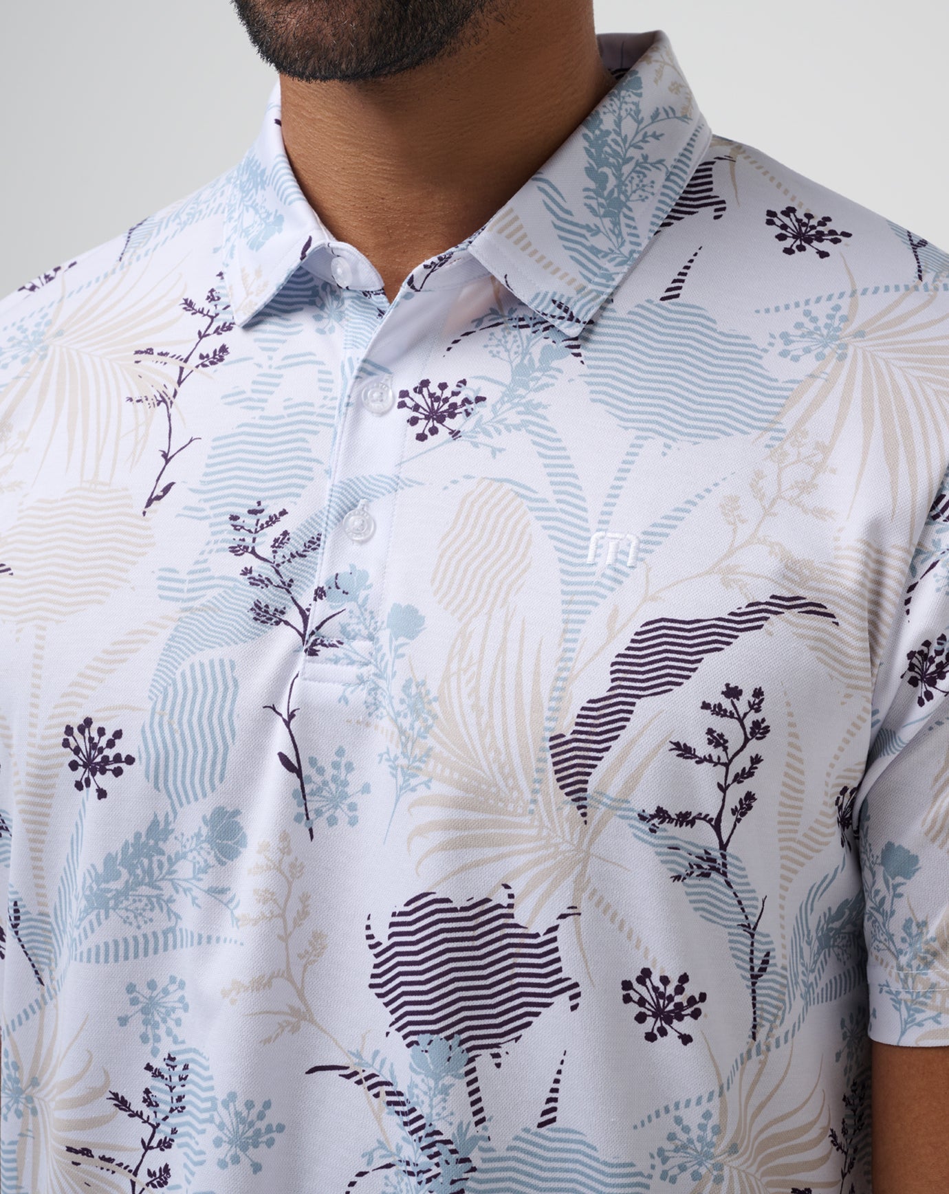 Tropical Fusion Polo Men/White