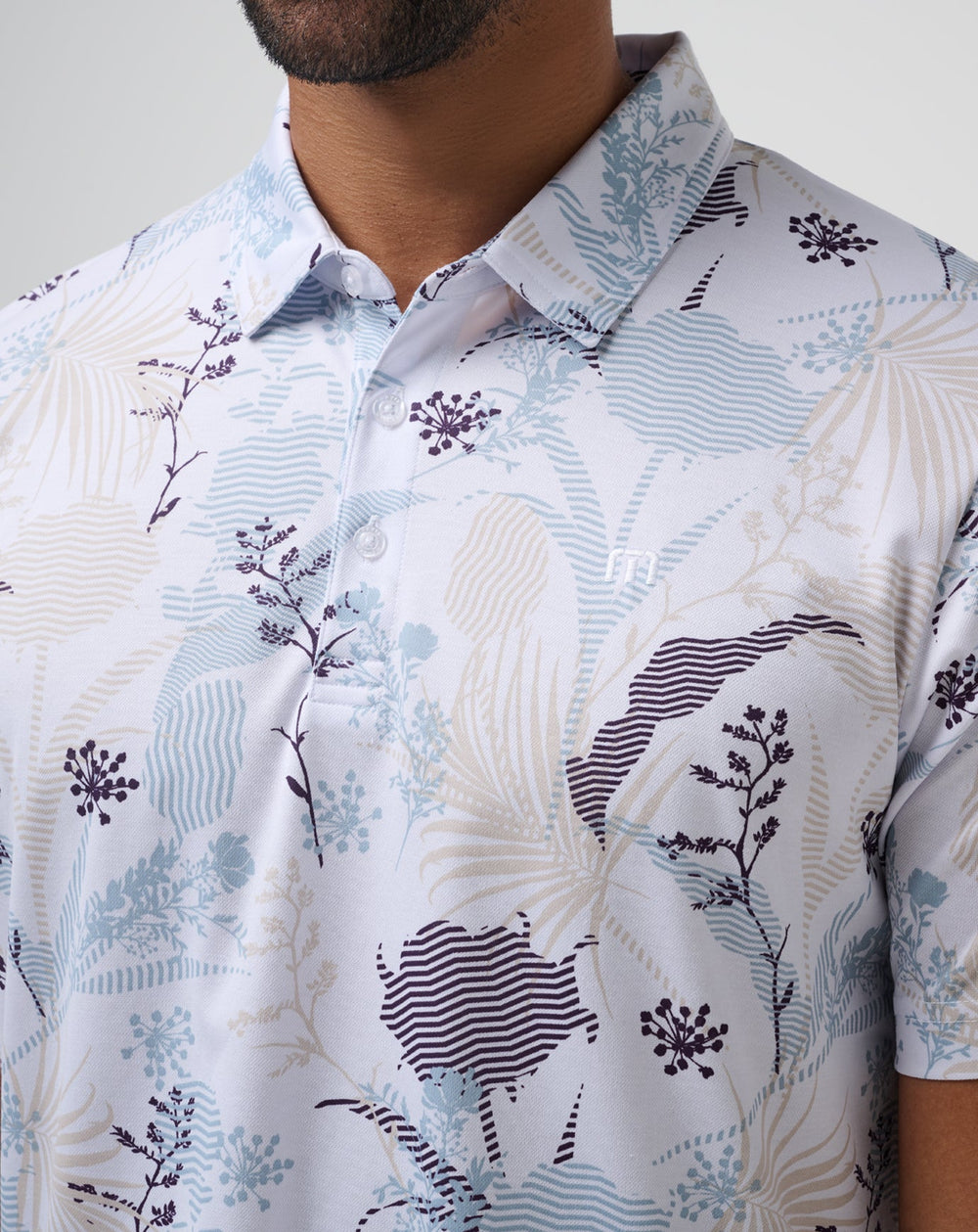 Tropical Fusion Polo Men/White