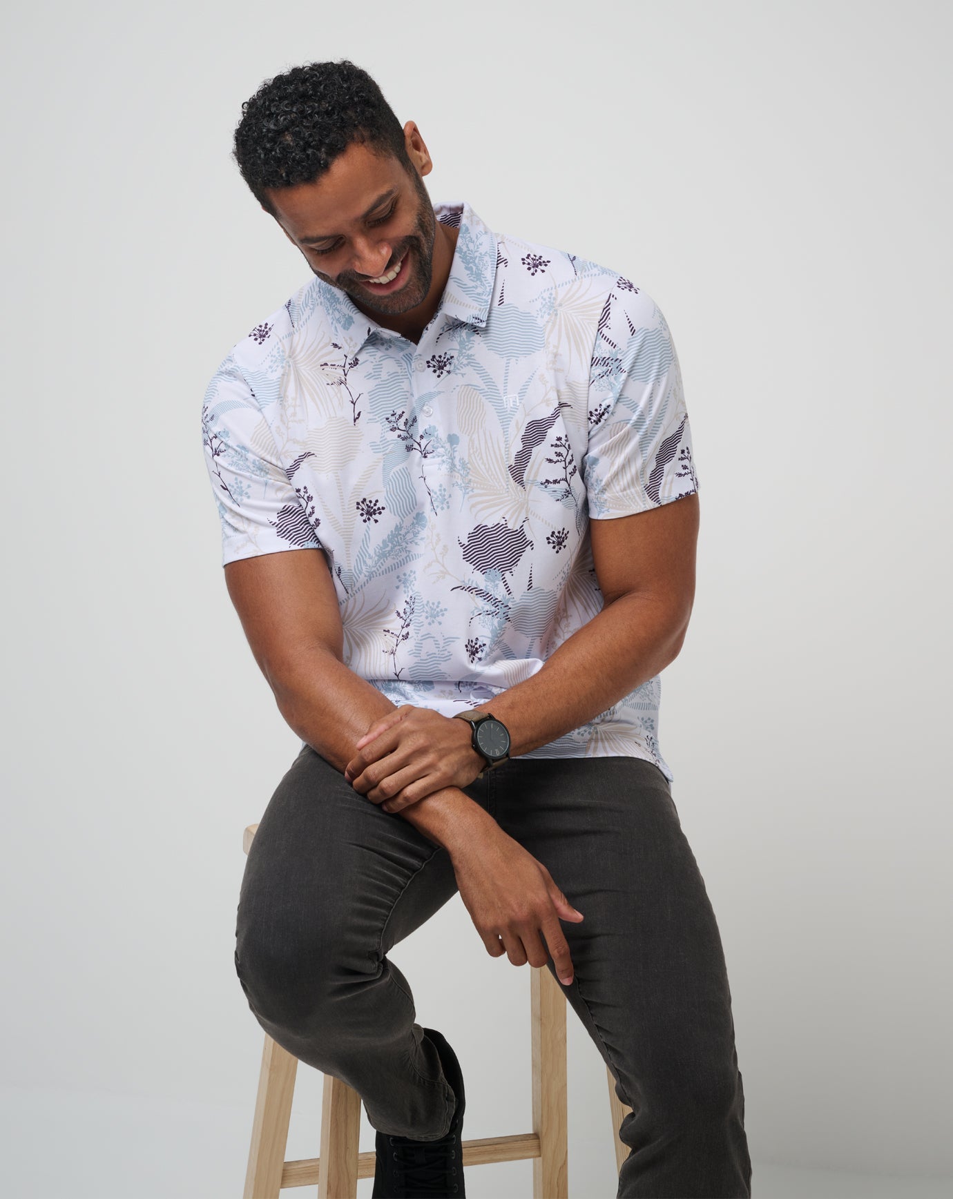 Tropical Fusion Polo Men/White