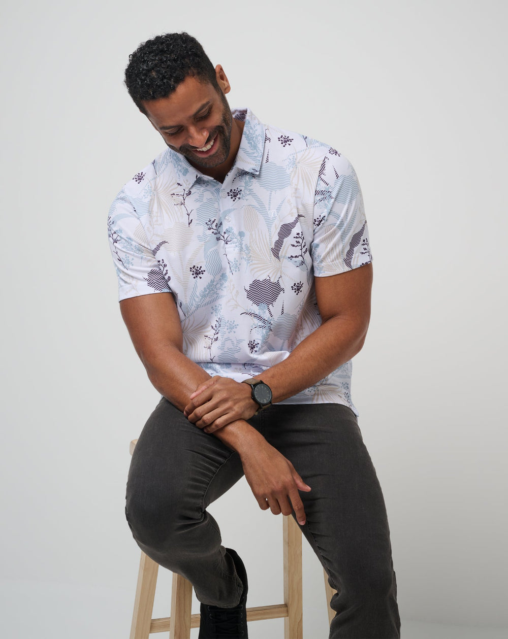 Tropical Fusion Polo Men/White