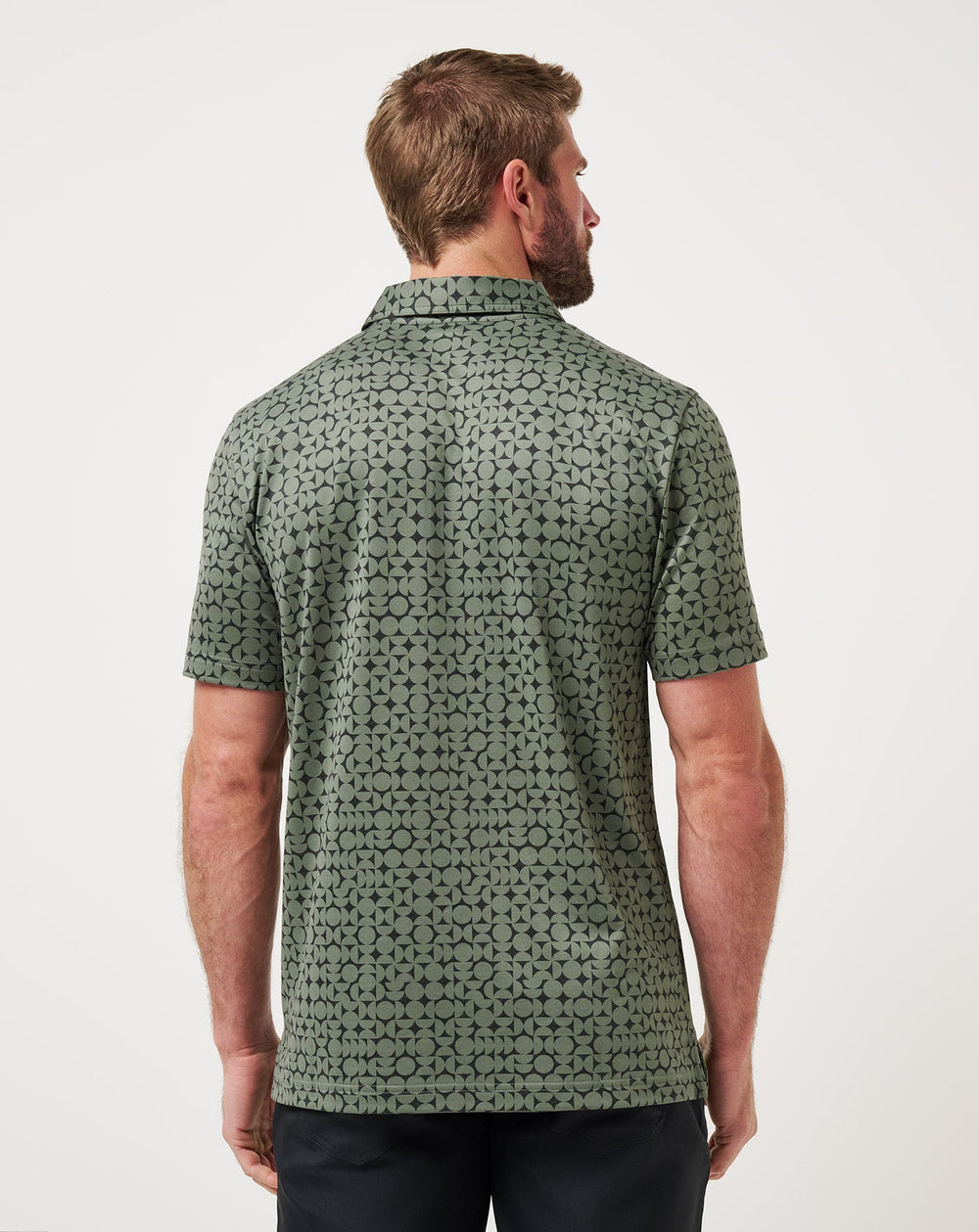 Featherweight Caves Polo Men|Golf/Dark Olive