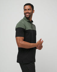 Heater Pro Color Block Polo Men|Golf/Dark Olive