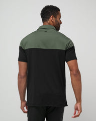 Heater Pro Color Block Polo Men|Golf/Dark Olive