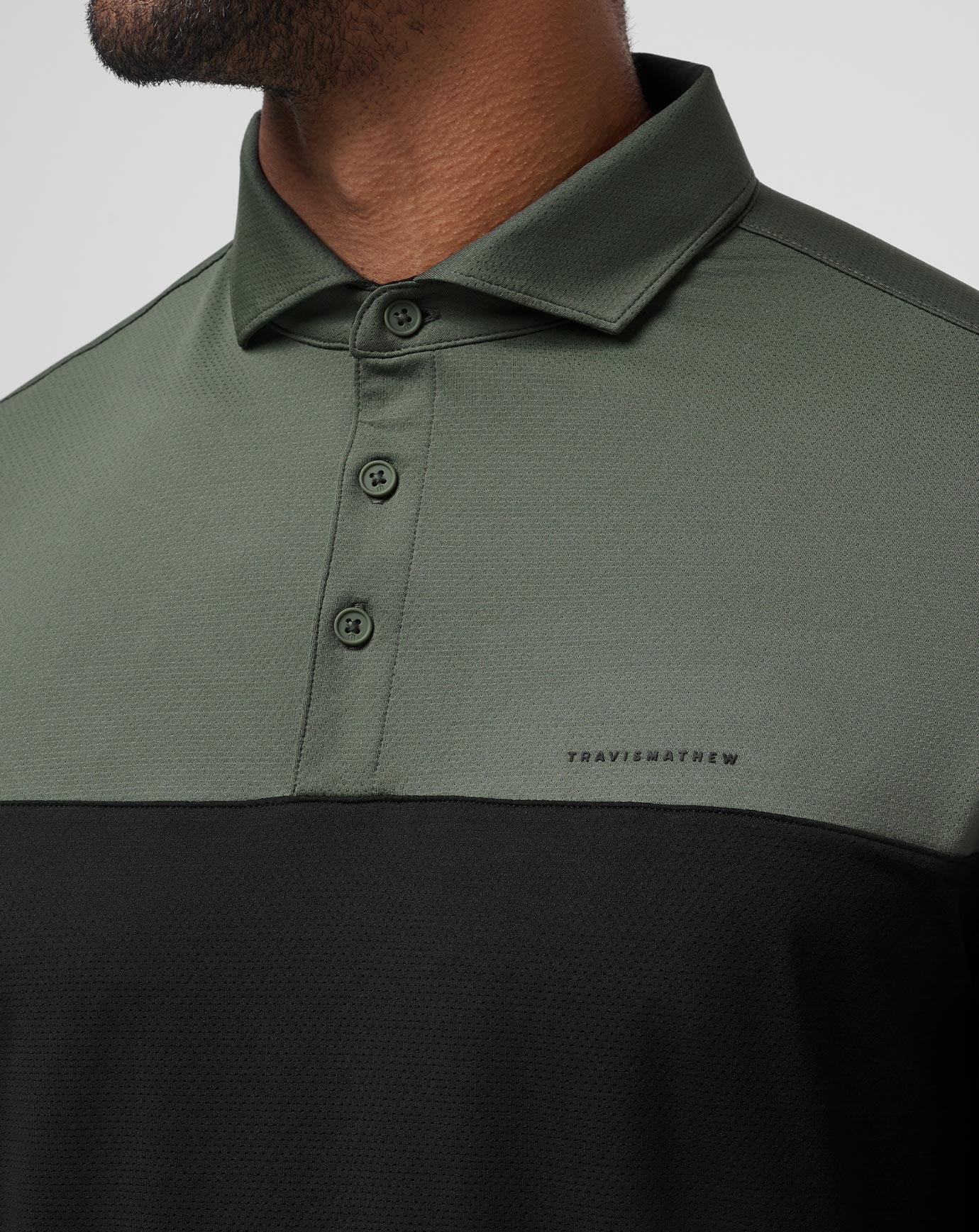 Heater Pro Color Block Polo Men|Golf/Dark Olive