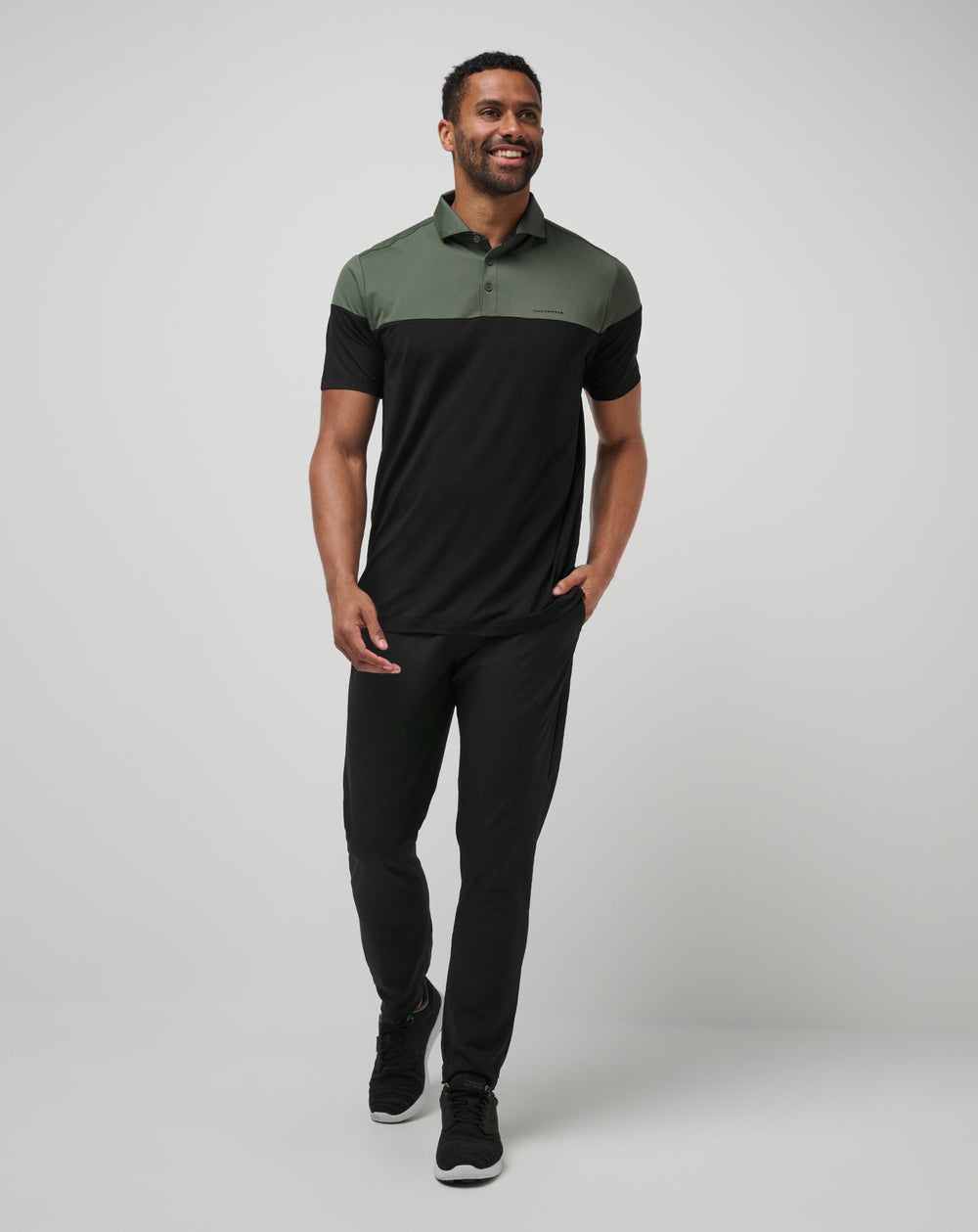 Heater Pro Color Block Polo Men|Golf/Dark Olive