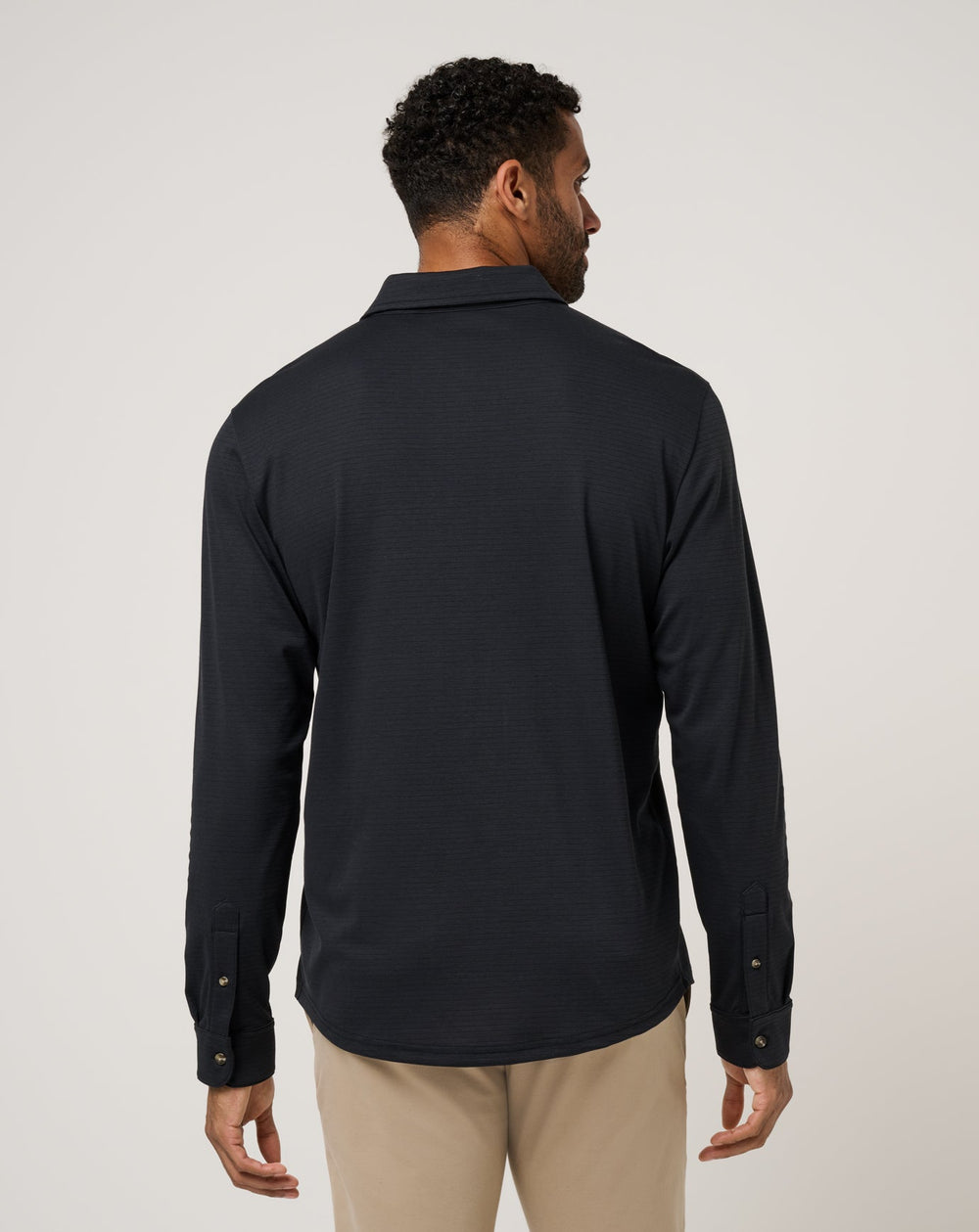 The Zinna 2.0 Long Sleeve Polo Men/Black