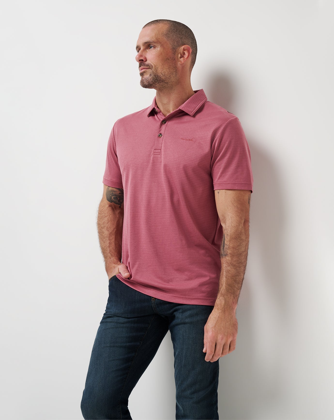 The Zinna 2.0 Polo Men/Roan Rouge