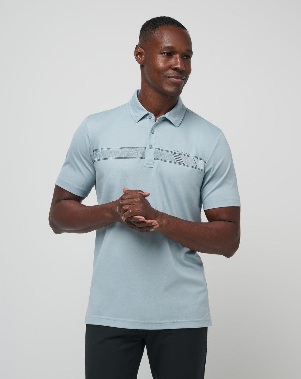 Fresh Catch Polo Men/Heather Dusty Blue