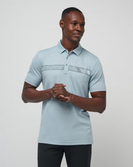 Fresh Catch Polo Men/Heather Dusty Blue