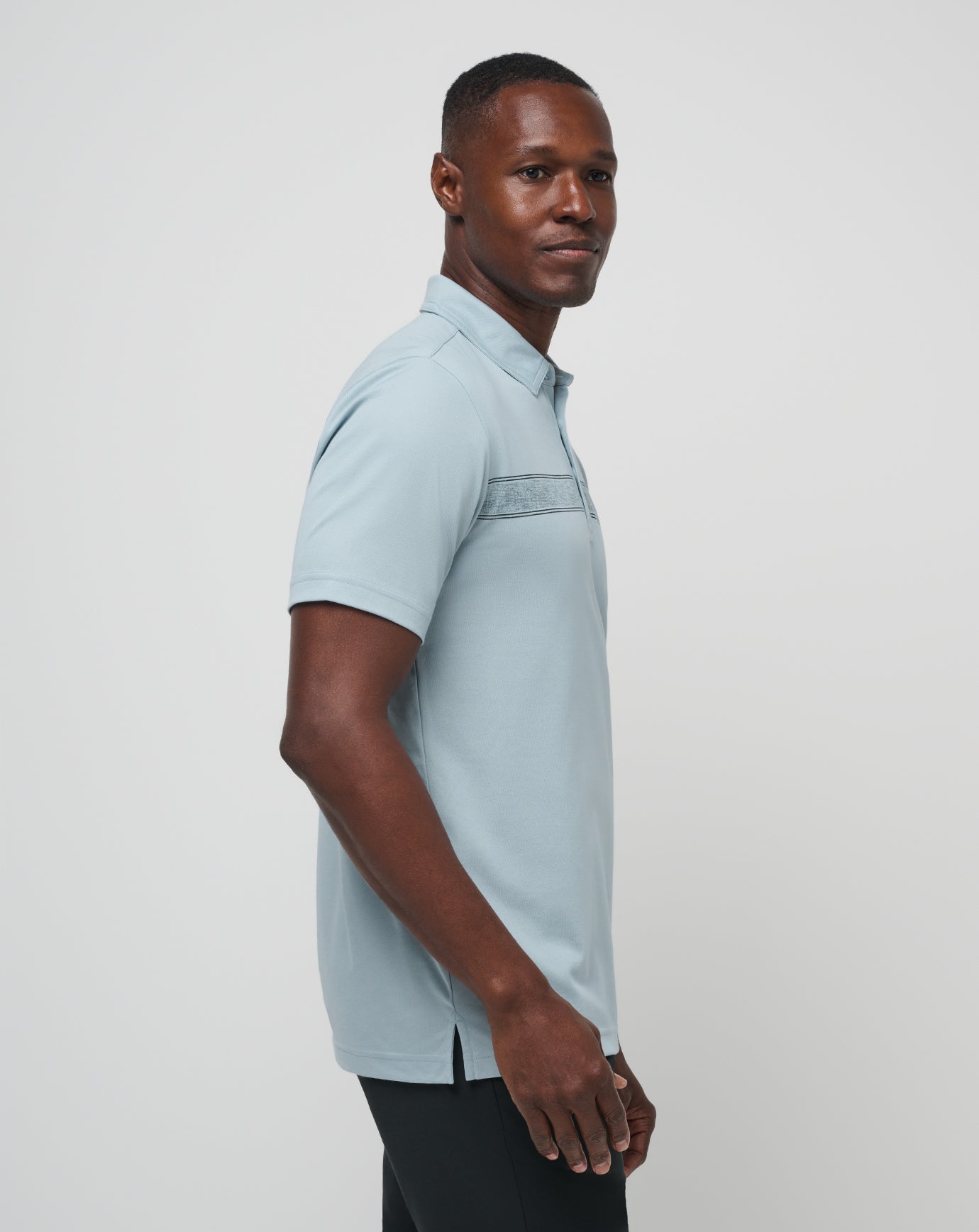 Fresh Catch Polo Men/Heather Dusty Blue