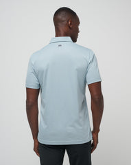 Fresh Catch Polo Men/Heather Dusty Blue