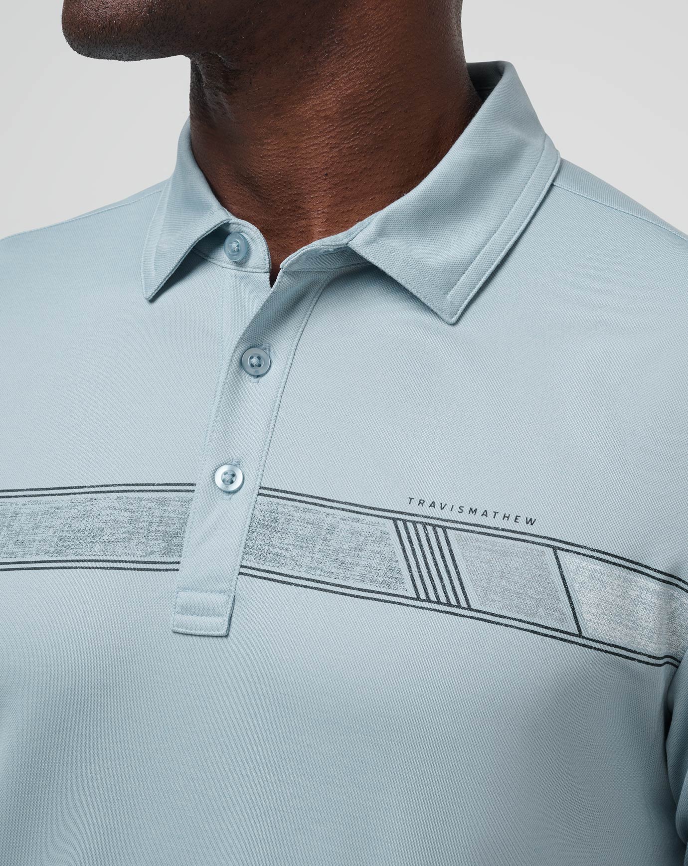 Fresh Catch Polo Men/Heather Dusty Blue
