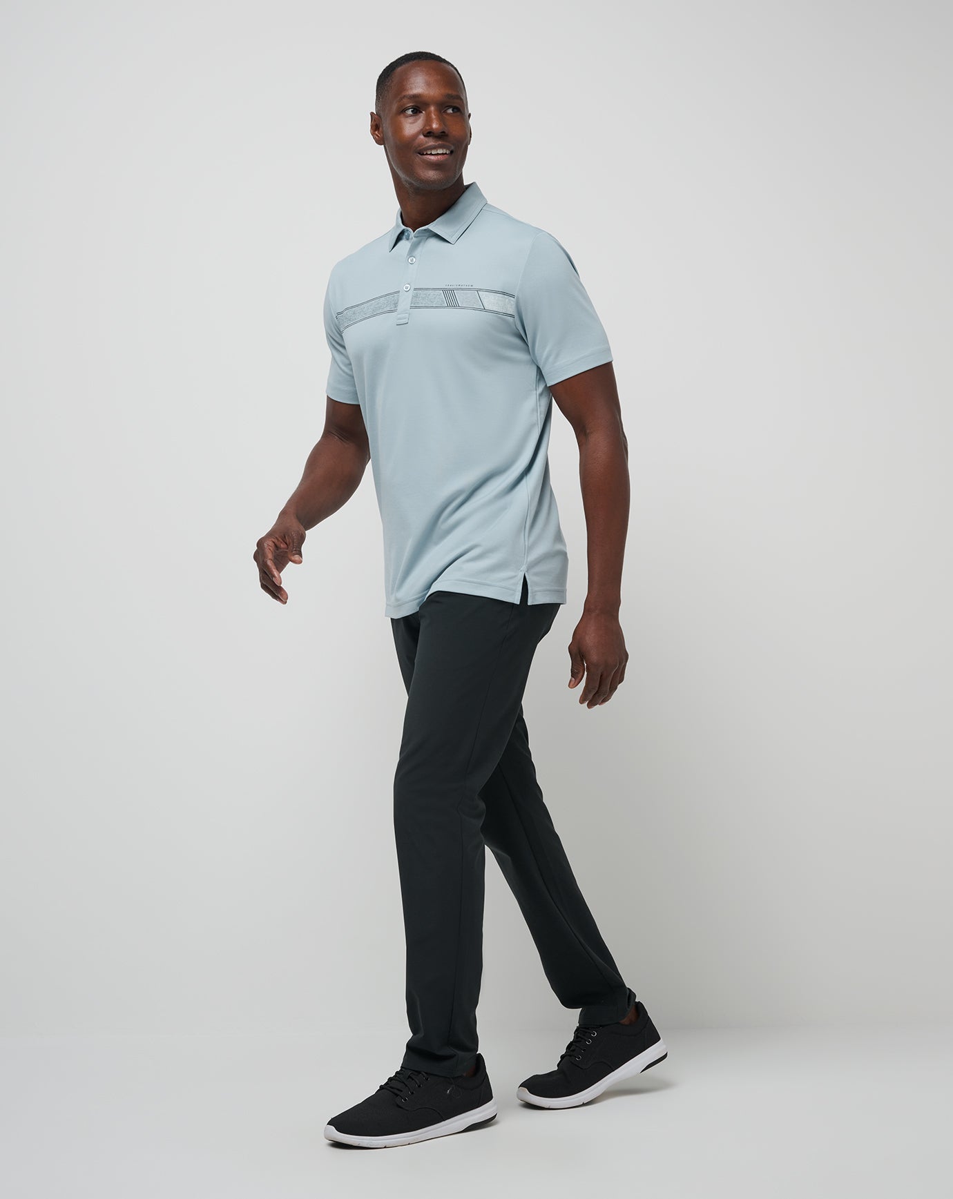 Fresh Catch Polo Men/Heather Dusty Blue