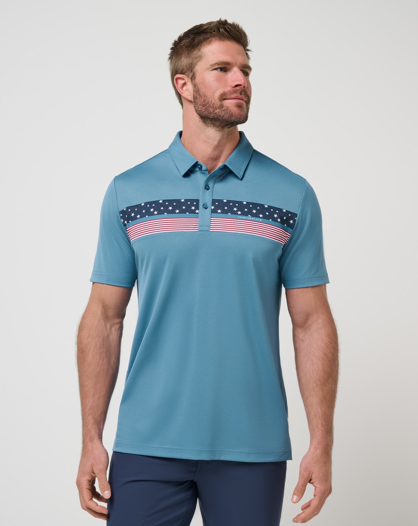 Good Good Patriot Polo Men|Golf/Captains Blue