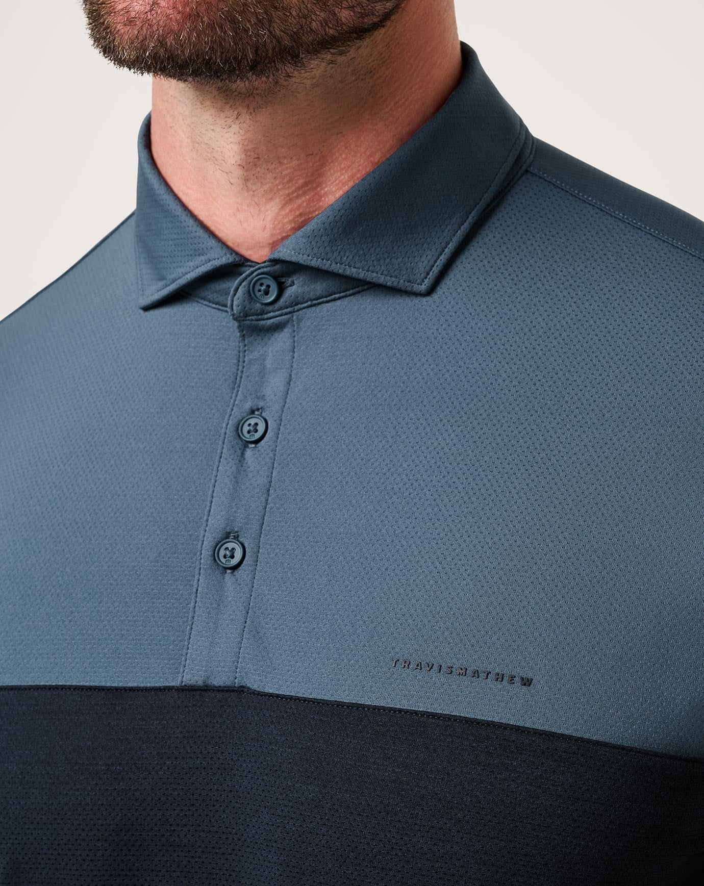 Heater Pro Color Block Polo Men|Golf/Bering Sea