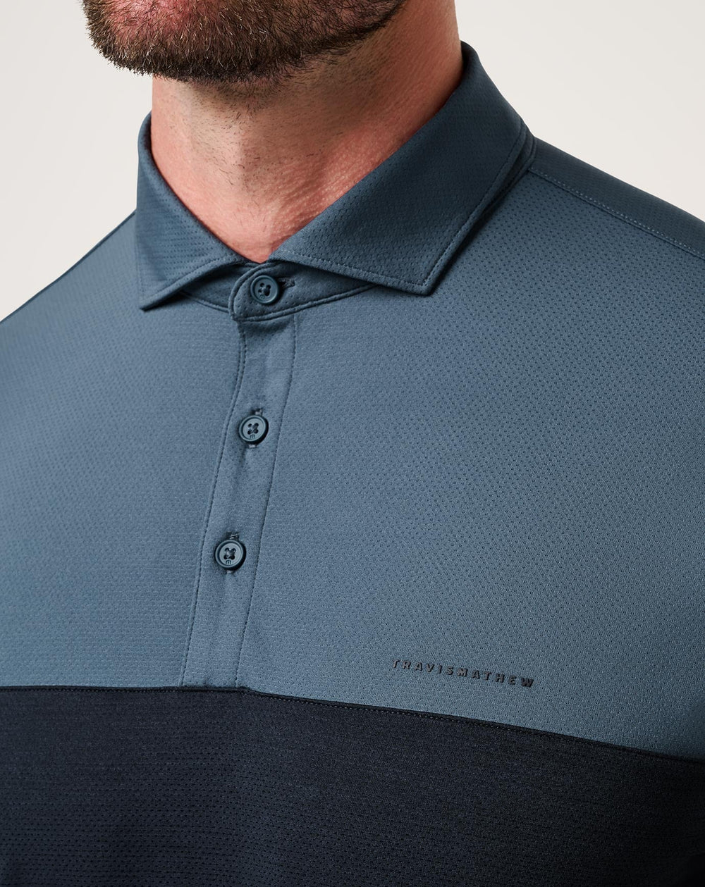 Heater Pro Color Block Polo Men|Golf/Bering Sea