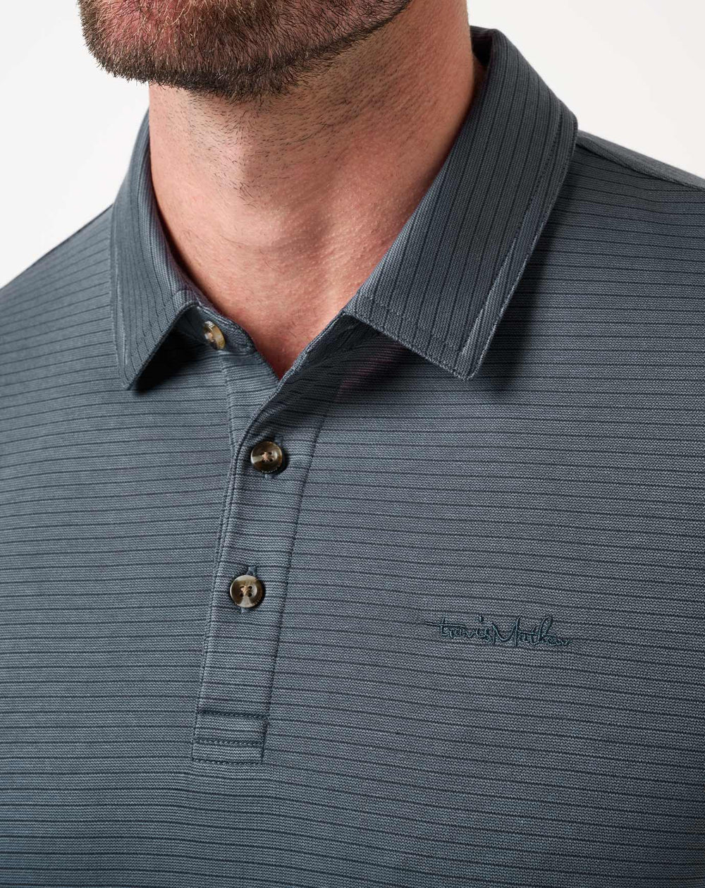 The Zinna 2.0 Long Sleeve Polo Men/Mood Indigo/Vintage Indigo