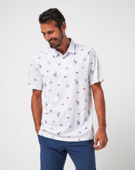 Neighborhood Party Polo Men/White