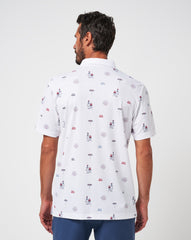 Neighborhood Party Polo Men/White