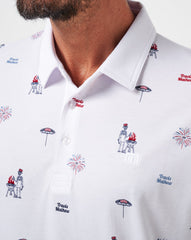Neighborhood Party Polo Men/White