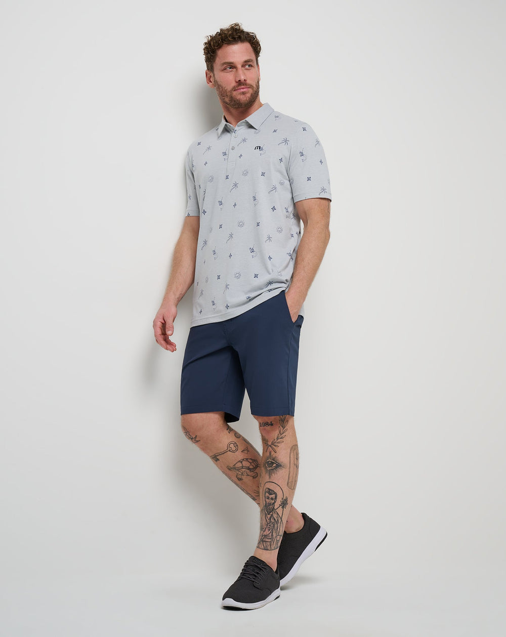 Cove Dive Polo Men/Heather Light Grey