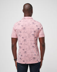 Coconut Palm Polo Men/Heather Blush