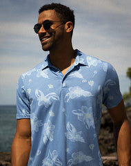 Tunnels Beach Polo Men/Quiet Harbor