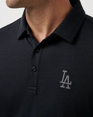 Los Angeles Dodgers Playoff Pitch Polo Men|Game Day|New/Black