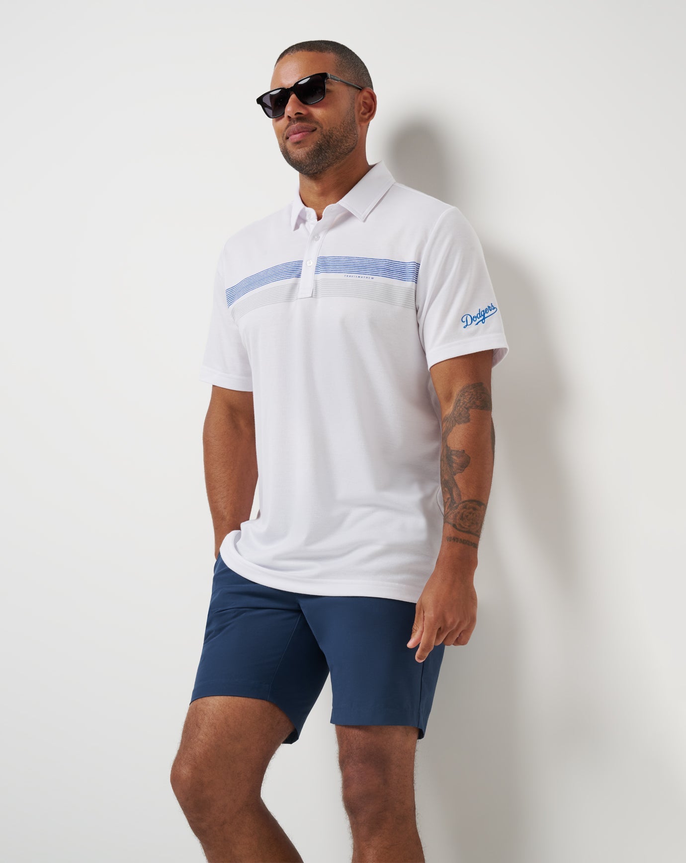 Los Angeles Dodgers Top Recruit Polo Men|Game Day|New/White
