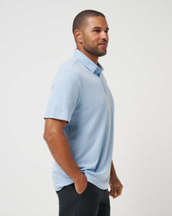 Los Angeles Dodgers Playoff Pitch Polo Men|Game Day|New/Heather Blue