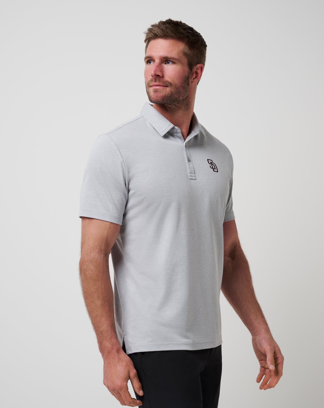 San Diego Padres Playoff Pitch Polo Men|Game Day|New/Heather Grey